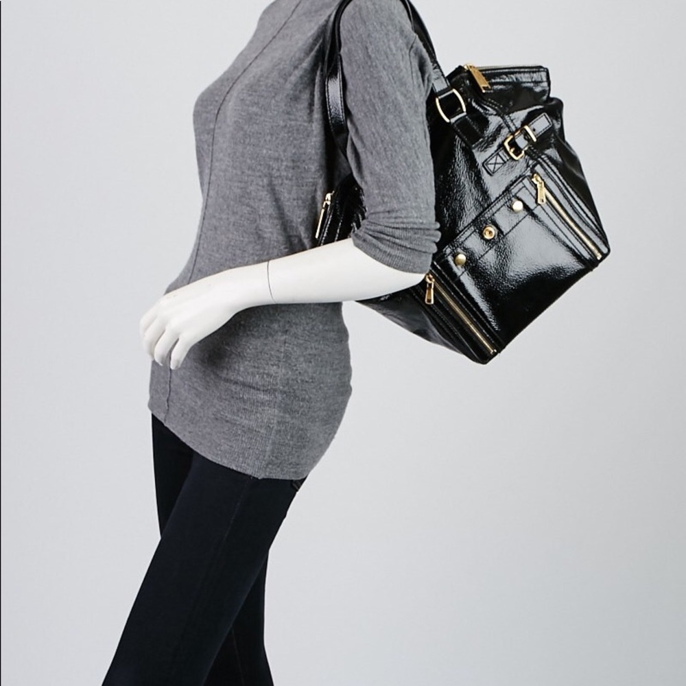 💯 YSL Yves Saint Laurent / Patent “Downtown” - Picture 12 of 15